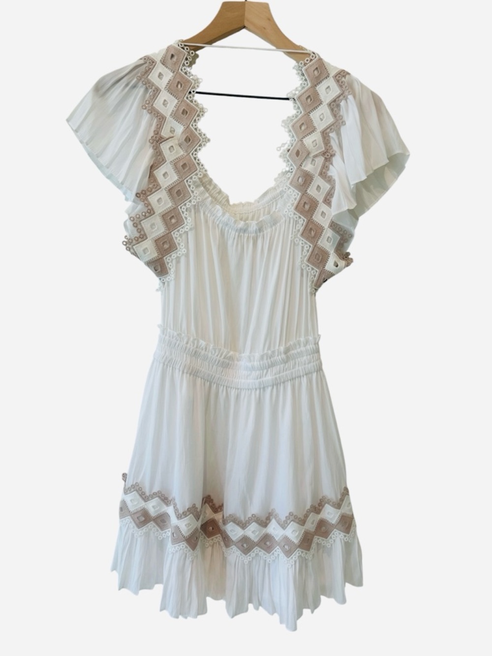 RAMY BROOK Bridget Eyelet Embroidered Dress in Ivory - Picture 10 of 12